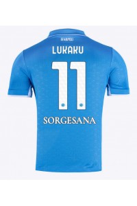 SSC Napoli Romelu Lukaku #11 Jalkapallovaatteet Kotipaita 2024-25 Lyhythihainen